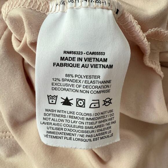 Nike Dri-Fit Blush Pink Cropped Hoodie Sweater Relaxed Fit Soft Stretchy, Medium - Picture 9 of 10